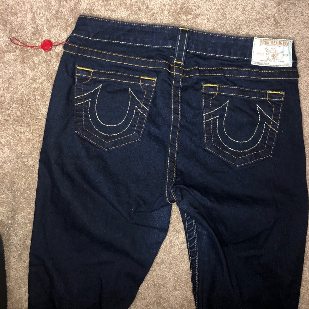 True Religion Ladies Skinny zip leg jeans size 31